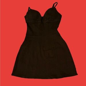 Little Black Denim Dress